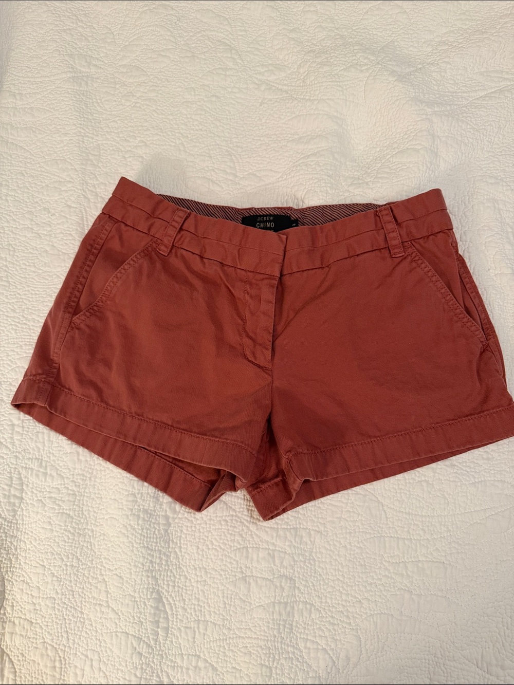 J. Crew Chino Shorts in Nantucket red